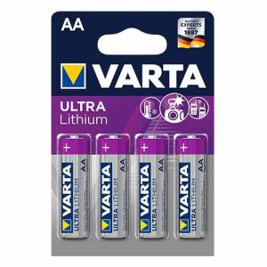 Batteri 1,5v AA Lithium, 4 Stk